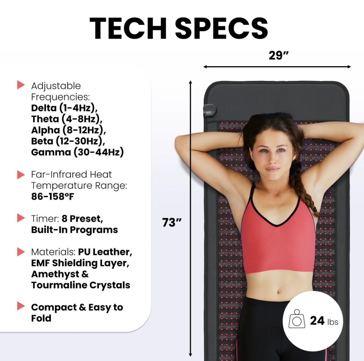 MV Infrared PEMF Mat